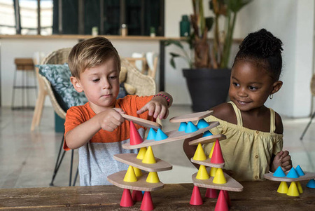 OPPI Kreatywny zestaw konstrukcyjny średni Piks Medium 44 elementy 3+