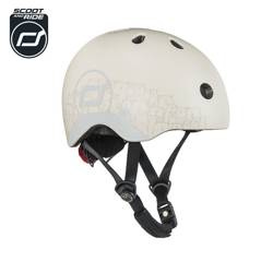 SCOOTANDRIDE Kask z odblaskami XXS-S dla dzieci 1-5 lat Ash Bear