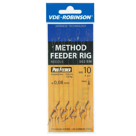 Przypon plecionka VDE-R z bagnetem MF 502BM rozm. 12, śr. 0,100mm VDR Team 01-V-B502BM-12B