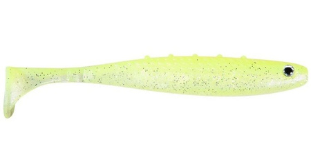 GUMA RIPPER Aggressor PRO 3"/7.5cm 4szt PEARL/SUPER YELLOW silver glitter DRAGON CHE-AG30D-01-501