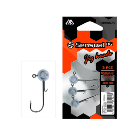 GŁÓWKA JIGOWA - SENSUAL - 6g-1/0 BN - op.3szt. MIKADO OMGAJS6-1/0-3