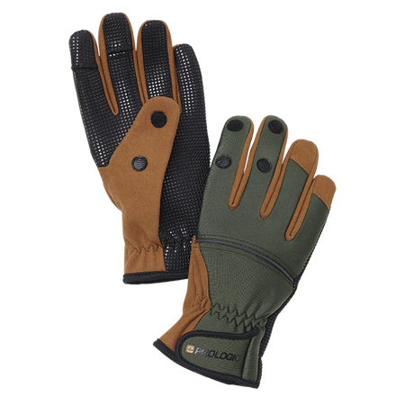 NEOPRENE GRIP GLOVE L GREEN/BLACK Prologic (76649)