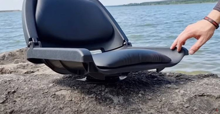 FOTEL OBROTOWY, SIEDZISKO SKŁADANY NA ŁÓDKĘ, PONTON - op.1szt. MIKADO IS15-TB050