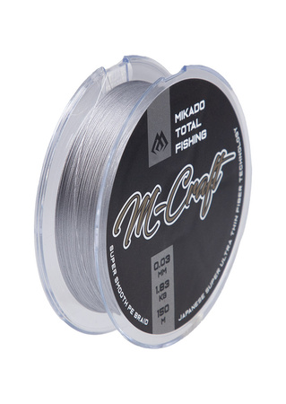 PLECIONKA - M-Craft Braid - 0.06mm/3.83kg/150m - STEEL GRAY - op.1szp.