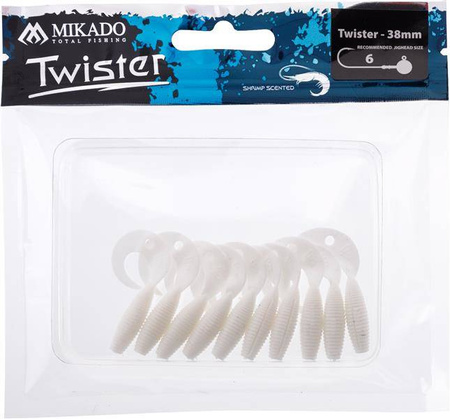 PRZYNĘTA - TWISTER 38mm/ WHITE - op.10szt.
