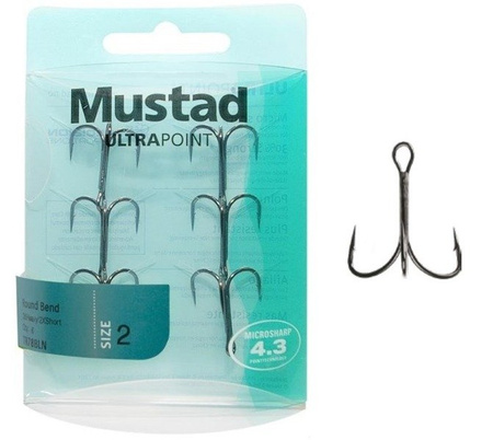 Kotwica MUSTAD Ultra POINT TG58NP-BN Kevin VanDam Elite Triple Grip op.zb.10 pudełek rozmiar2 1 op.-6 szt.    DRAGON NMU-UPT-TG58NP-BN02