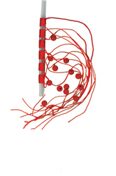 STOPERY KORALIKOWE Z NITKĄ DUŻE 10X5SZT JAXON AC-3408