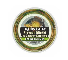PRZYPON MIĘKKI SPRING/SUMMER NA ZESTAWY KARPIOWE 25Lbs/10m  TEAM CARP KONGER 960000154