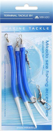 ZESTAW MORSKI - GUMMI MAKK RIG - hak 3x4/0 (BLUE) MIKADO LS-A210-20