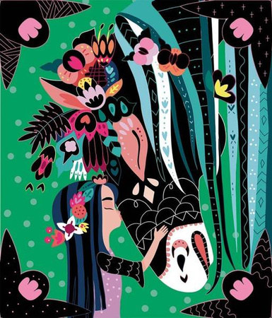 Zestaw kreatywny Do zdrapywania Konie i jednorożce 7+, Janod