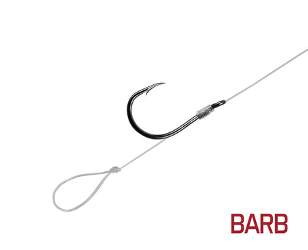 Przypon Delphin FLR Loop / 6szt 8cm / 0,22mm / BARB #10 Delphin (101004233)