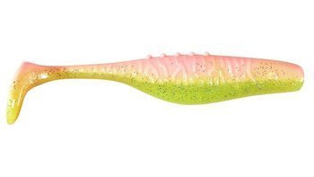 V-LURES Mamba II PRO - ZANDER FREAK 6"/15cm 2szt./bag CHARTREUSE/PINK silver BOX    DRAGON CHE-MM60D-30-301