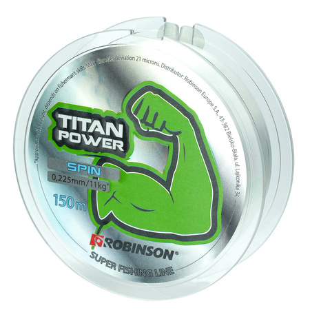 Żyłka Robinson Titan Power Spining 0,275mm, 150 m, przeźroczysta Robinson 55-TPS-027