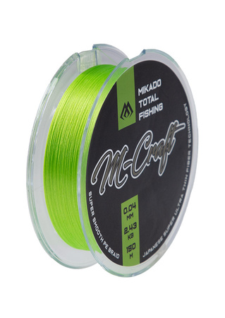 PLECIONKA - M-Craft Braid - 0.08mm/4.51kg/150m - FLUO - op.1szp. MIKADO ZMCF-150-008