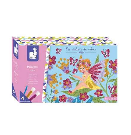 Zestaw artystyczny Magiczny brokat Wróżki 4+, Janod