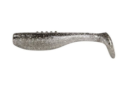 Ripper Bandit PRO 4"/10cm 3szt./bag CLEAR silver/black glitter DRAGON CHE-BD40D-20-951