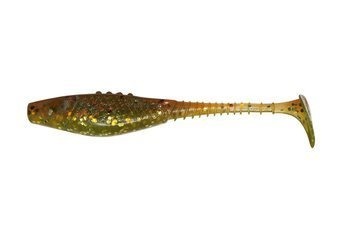 Ripper  Belly Fish PRO - GREEN SMOKE 2.5"/6cm 5szt./bag CLEAR SMOKED/MOT.OIL silver glitter red glitter    DRAGON CHE-BF25D-25-731