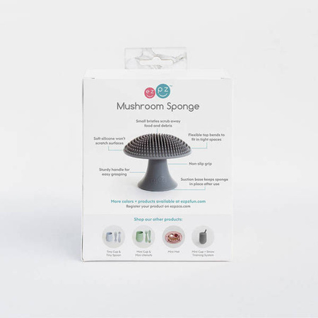 EZPZ Silikonowa myjka czyścik do naczyń bez bakterii szary