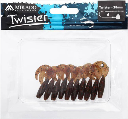 PRZYNĘTA - TWISTER 38mm/ BROWN PUMPKIN - op.10szt.