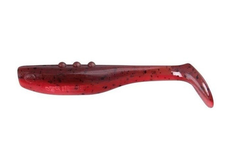 Ripper  Bandit PRO - BLOODY KILLER 2,5"/6cm 5szt./bag FLUO RED/MOTOR OIL black glitter     DRAGON CHE-BD25D-51-455