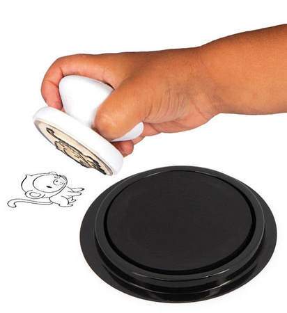 Zestaw kreatywny Stempelki Sawanna 18 m+, Janod