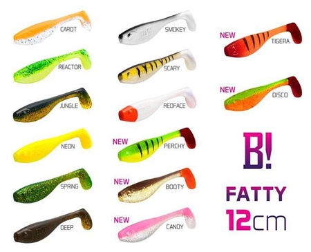 Sztuczna przynęta/guma BOMB! Fatty / 5szt 12cm/NEON Delphin (690011204)