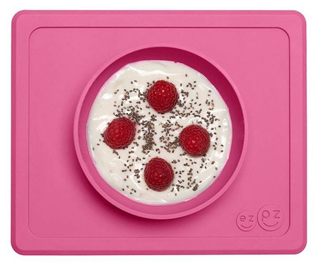 EZPZ Silikonowa miseczka z podkładką 2w1 Mini Bowl różowy