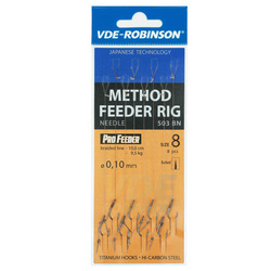 Przypon plecionka VDE-R z bagnetem MF 503BN rozm. 10, śr. 0,100mm VDR Team 01-V-B503BN-10B