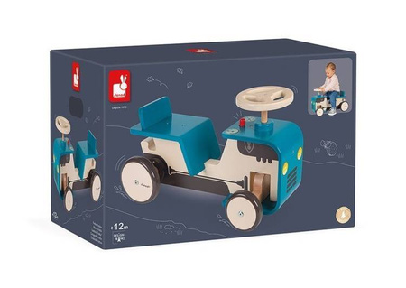 Drewniany jeździk Traktor 12 m+, Janod