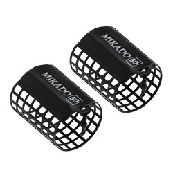 KOSZYCZEK - OKRĄGŁY - 30g - (38x55mm) - CZARNY- op.2szt MIKADO AMKZ-10-30-B