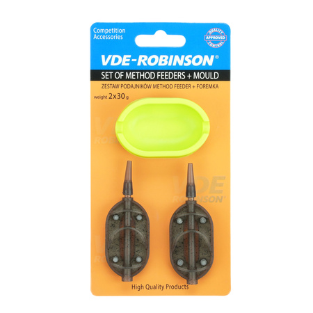 Zestaw VDE-Robinson Method Feeder, podajnik 2x30g + gumowa foremka VDR Team 83-MF-S30