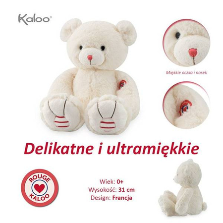 Kaloo Miś kość słoniowa 31 cm kolekcja Rouge