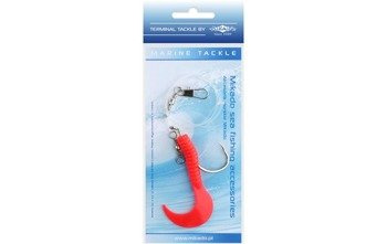 ZESTAW MORSKI - PILK TWIST RIG 7.5cm - hak 6/0 (RED) MIKADO LS-A060-7.5-01