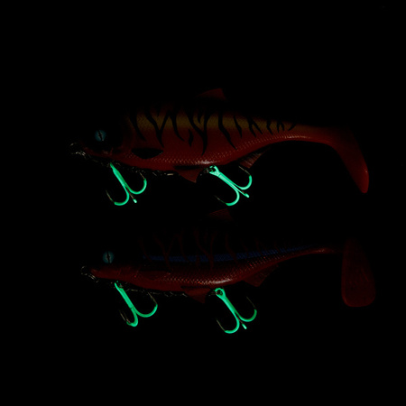 DOZBROJKA - Z KRĘTLIKÓW JAWS DOUBLE EVO STINGER FLUO - 25kg - kotwice nr 1/0 - op.1szt.