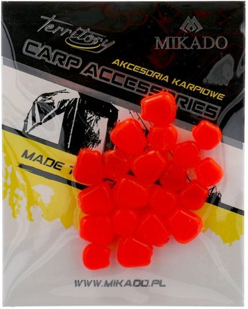 SZTUCZNA KUKURYDZA - TONĄCA FLUO CZERWONY/CZOSNEK, MIX rozm. - op.20szt MIKADO AMC-11005-S02