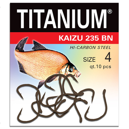 Haczyk Titanium KAIZU (10 szt.), rozm. 4 Robinson 02-P-235BN-04