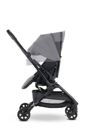 MINI by Easywalker Buggy TURN Kompaktowy wózek spacerowy z obrotowym siedziskiem 360° Soho Grey (z osłoną przeciwdeszczową w zestawie)