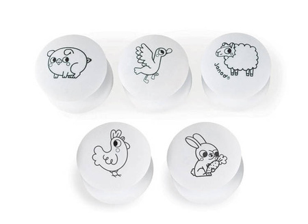 Zestaw kreatywny Stempelki Farma 18 m+, Janod KOLEKCJA 2022