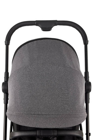 MINI by Easywalker Buggy TURN Kompaktowy wózek spacerowy z obrotowym siedziskiem 360° Soho Grey (z osłoną przeciwdeszczową w zestawie)