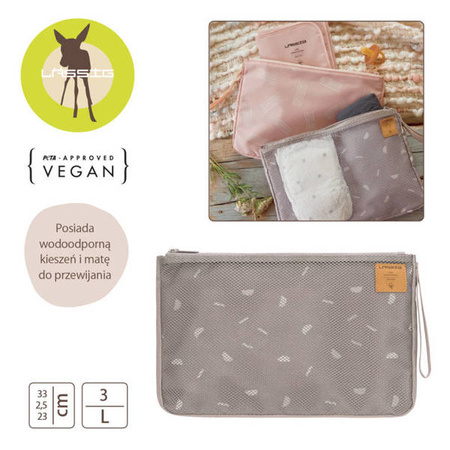 Lassig Casual Label Organizer podróżny z matą do przewijania Blocks taupe