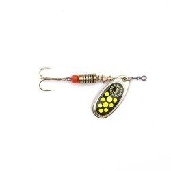 Błystka Mepps BLACK FURY złoty / seledynowe kropki nr   00