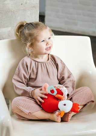 LILLIPUTIENS Przytulanka aktywizująca wielofunkcyjna Kokoszka Paulette 9 m+