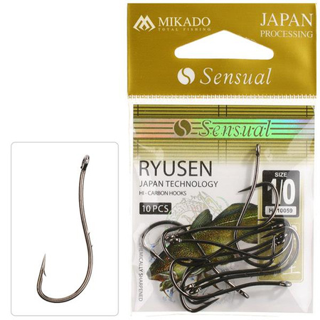 HACZYK DO RYB MORSKICH SENSUAL - RYUSEN W/RING Nr  8 BN - torebka 10szt. MIKADO HS10059-8B