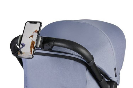 Easywalker Jackey Kompaktowy, samoskładający się wózek spacerowy z torbą transportową Steel Grey