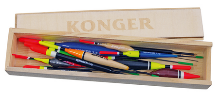 SPŁAWIK KONGER W PUDEŁKU DREWNIANYM Z GRAWERKĄ MIX 005 OP.14 SZT 600001005