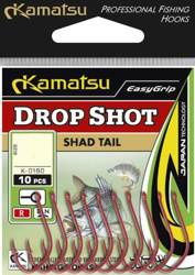 HACZYKI DO DROP SHOT SHAD TAIL 2 KOLOR CZARNY OP.10SZT KAMATSU 511300302
