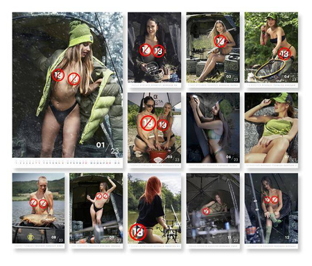 Kalendarz HOT CATCH 2023 A3 Delphin (101003249)