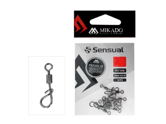 KRĘTLIK ROLKOWY Z AGRAFKĄ "MIKADO" - rozmiar M - op.10 szt. MIKADO AMA02-1011-M