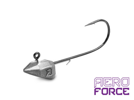 Stojąca główka jigowa z zaczepem na larwy Delphin AeroFORCE / 5 szt. 5g-2/0 Delphin (101004950)