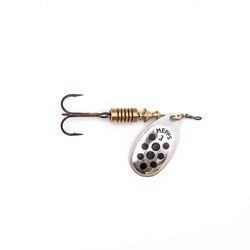 Błystka Mepps AGLIA DECOREES srebrna / czarne kropki nr 1